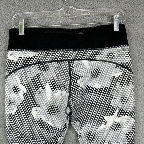 Nike Dri Fit Epic Running Crop Tight Black White Women's Size M - Picture 4 of 13